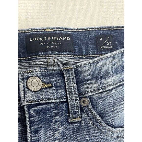 Lucky Brand Jeans Mid Rise Skinny Ava Medium Wash Stretch Denim 4 / 27 (25/27) - Picture 3 of 7